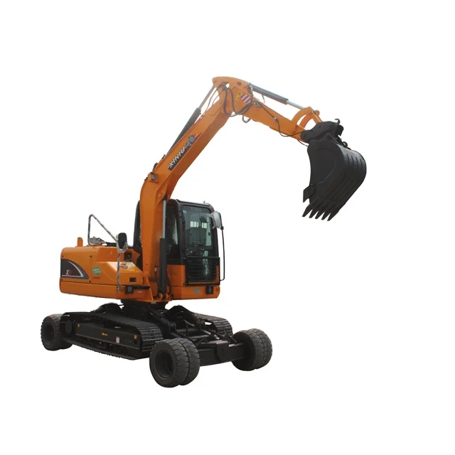 Hydraulic excavator crawler wheel type for sale with diesel engine