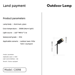 High Quality 3w 10w Aluminum Glass Outdoor Spotlight Ip65 Waterproof For Pathway Walkway Led Spot Lights