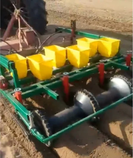 tractor with single row and double row reinforced potato planter/Seed Rice Paddy Planting Peanut Planter Machine applied to farmland