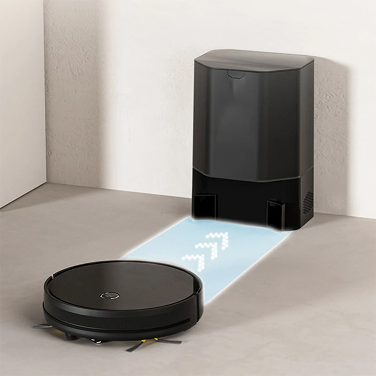 Aspiradora smart stofzuiger Self-Emptying Robot Vacuum Cleaner Gyroscope Navigation for Household Use Sweeps Wet Dry Dirt