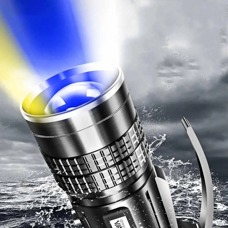 
WARSUN HD80 Zoomable USB Rechargeable UV searchlight Long life led Work Light for fishing 