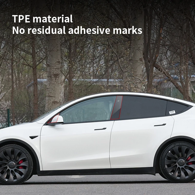 Защитная пленка для Tesla Model 3 Y средней стойки термополиуретановая мембранная треугольная автомобильных дверей аксессуары украшения