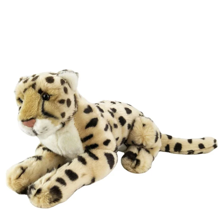 New Arrival Hot and funny realistic leopard simulation panther plush toy