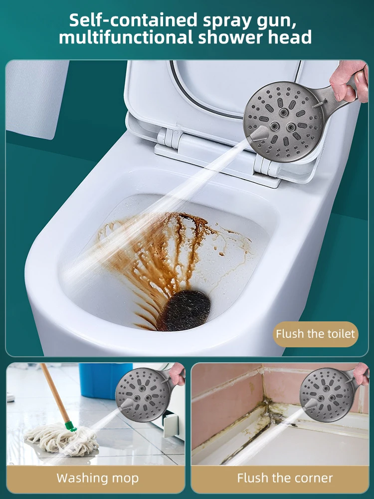 Smart Hot Sale 7 Options Eco Spa Water Saving Shuc High Pressure Rainfall Handheld Shower Head for Sale