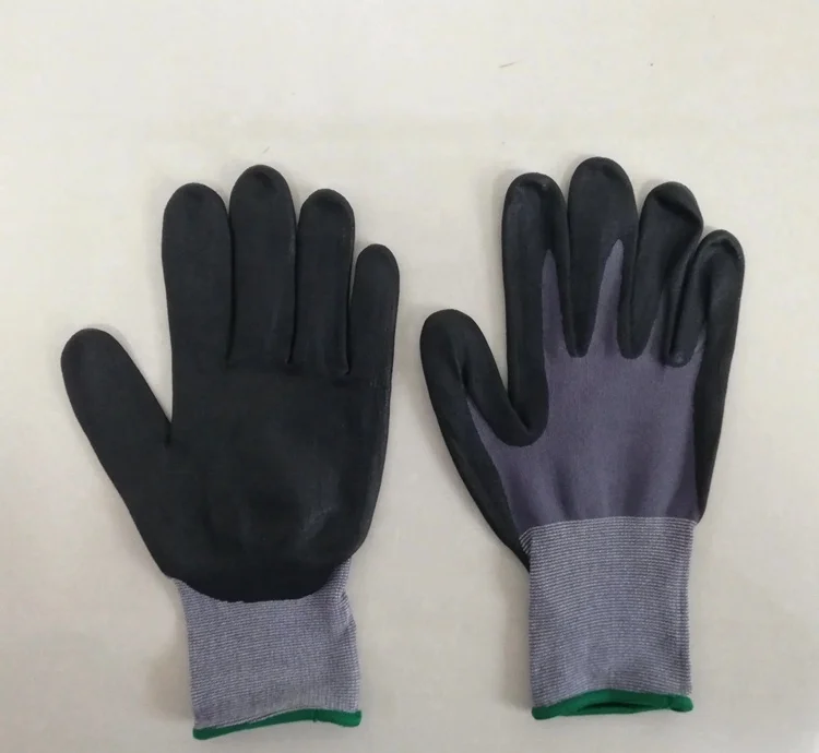 
Wefocus Cheap Price High Quality 15g Spandex Nylon Palm Foam Nitrile Coated Glove With Logo Handschuhe Aus Nitrile 