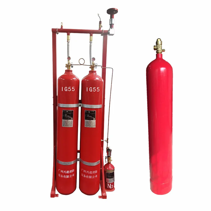 80L Automatic IG55 Gas fire suppression system Clean Agent