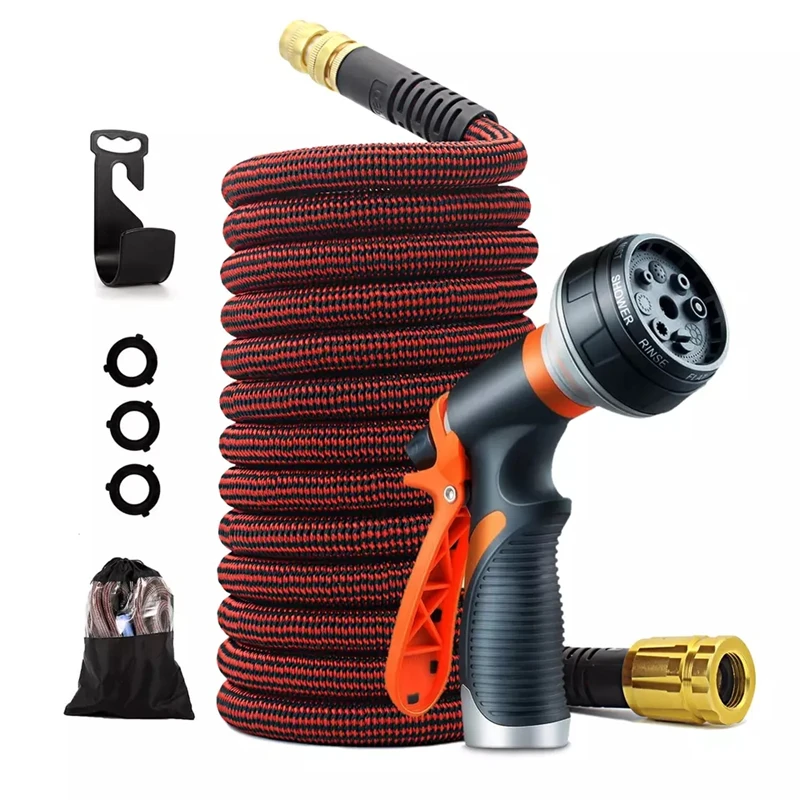 4 Layer Latex High Pressure Expanding Garden Water Hose Anti-sliding Handle Garden Hose