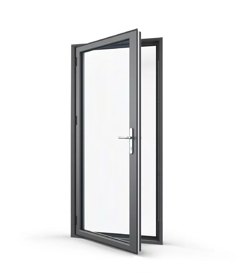 Frame 55 60 65 70 Series Aluminum Glass Door Optional Automatic Interior Exterior Hinged Swing Door for House
