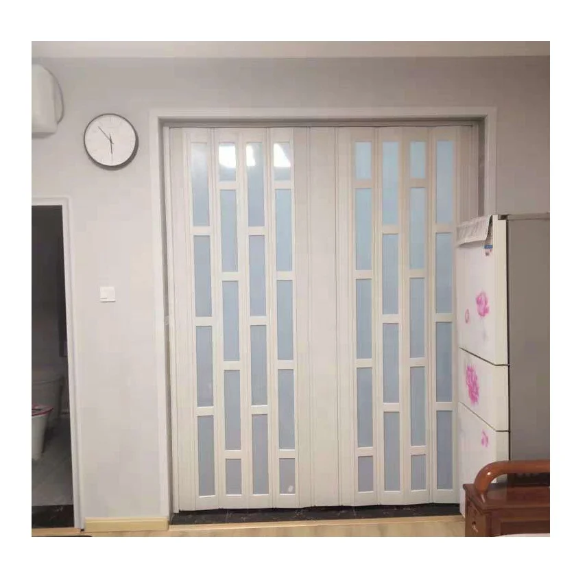 PVC Cheap Interior Temporary Folding Sliding Door
