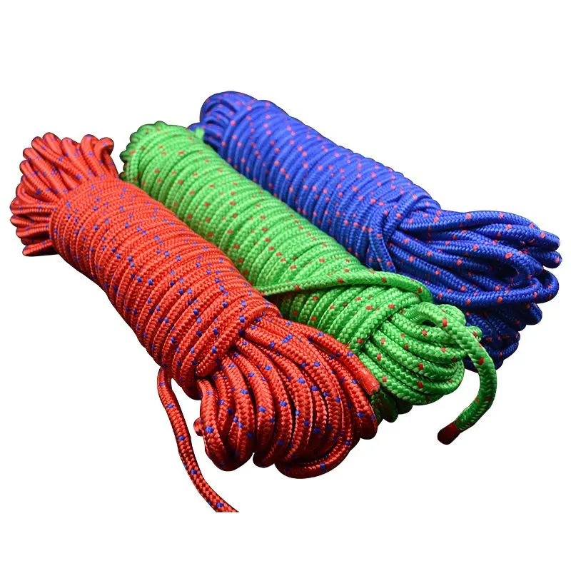 Round double twisted braided packaging rope fire rescue rope