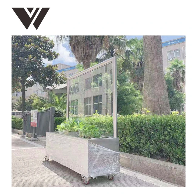 Weldon street cafe barrier with wheels outdoor cafe barriers in stock