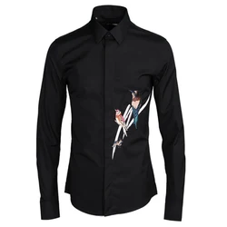 New arrival 2020 OEM service embroidery comfortable casual style men shirt