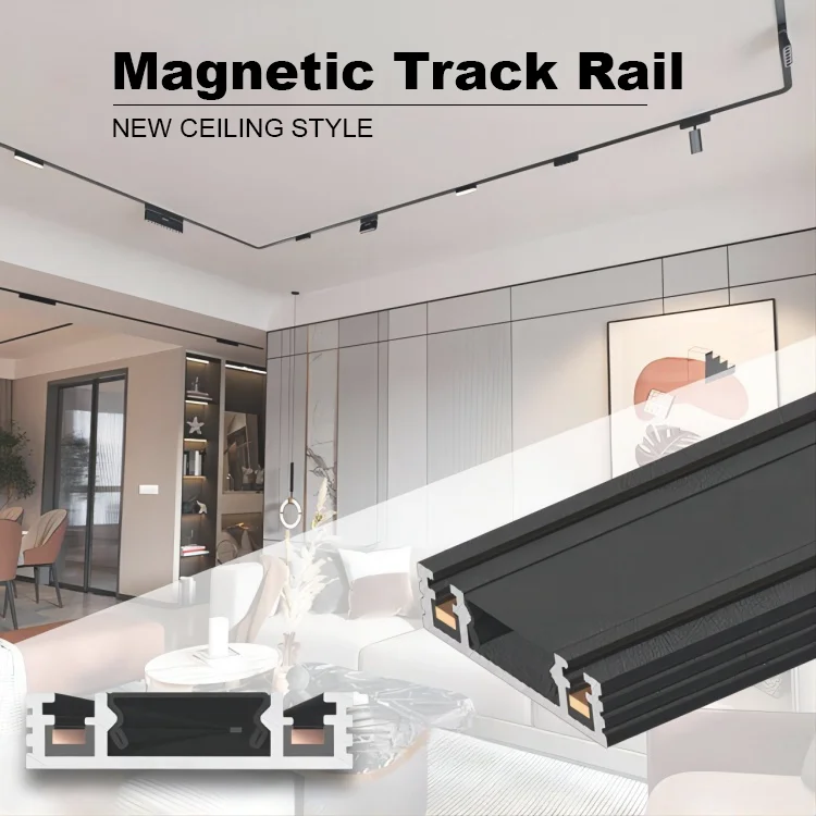 Bright installation magnetic track light ultra-thin ceiling-free home bedroom aisle no main light