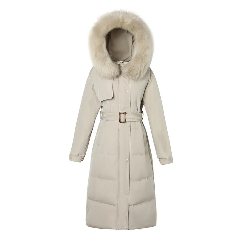Autumn winter Korean version extended fur collar plus size slim fit cotton jacket