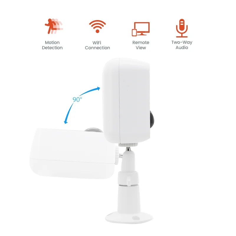 low power smart wifi camera rechargeable battery operated outdoor indoor wireless cameras IP security tuya battery camera
