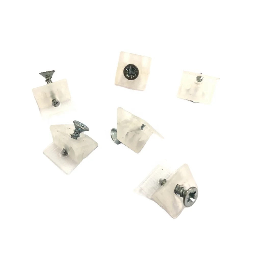 Connector for wood panels Plastic Back Panel Furniture screw Shelf Support Bracket screws