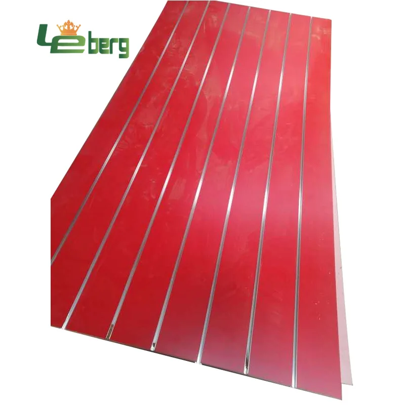 16mm/18mm MDF slatwall panel with aluminum strip