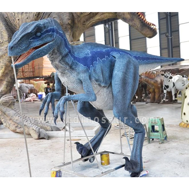 Carnival Alive Big Life Size Raptor Lifesize Robotic Dinosaur Costume T rex Light Weight Hidden Legs For Sale