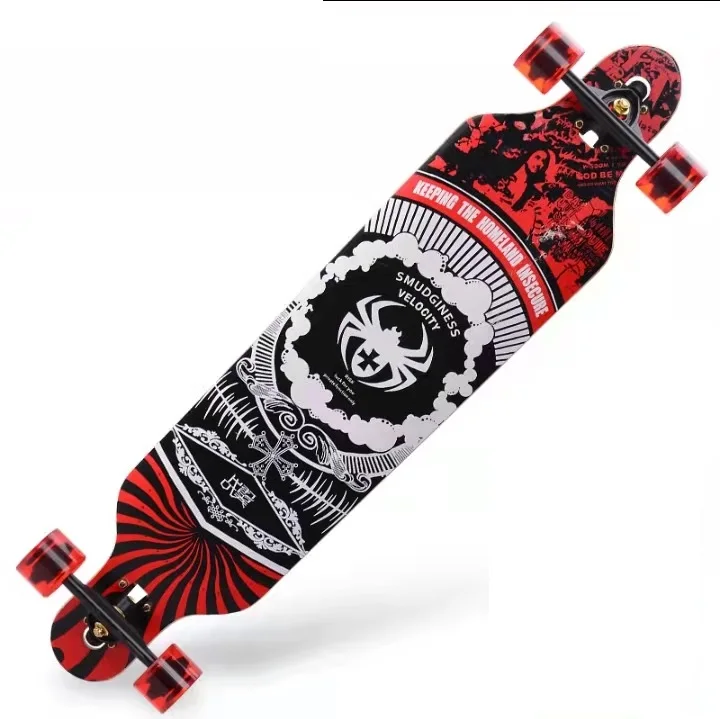 Wholesale 42inch Wood Maple Drop Down Downhill Cruiser Custom Complete Dancing Longboard