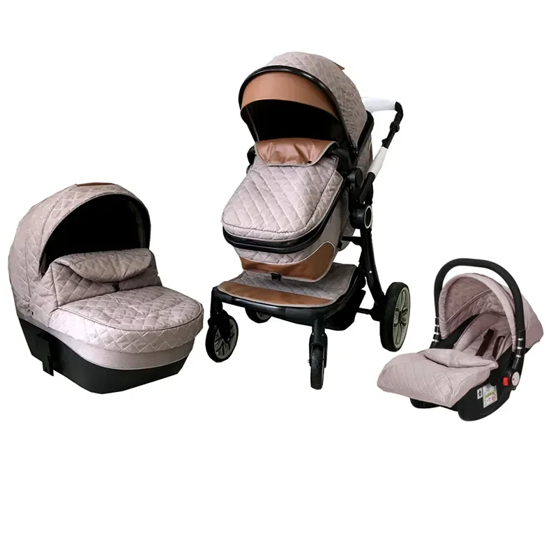Оптовая продажа многофункциональная детская коляска для новорожденных Роскошная уличная дорожная складная с автокреслом От 0 до 3 лет