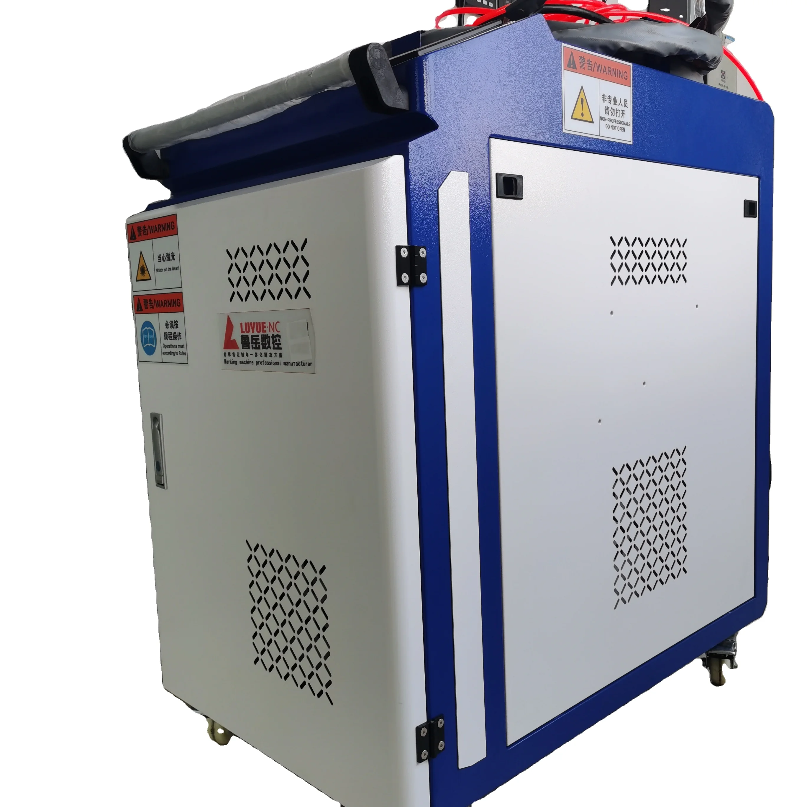 Handheld Fiber Laser Cleaning Machine for Metal Aluminum Rust Removal Oil Stains Cleaning on the surface with air valve device