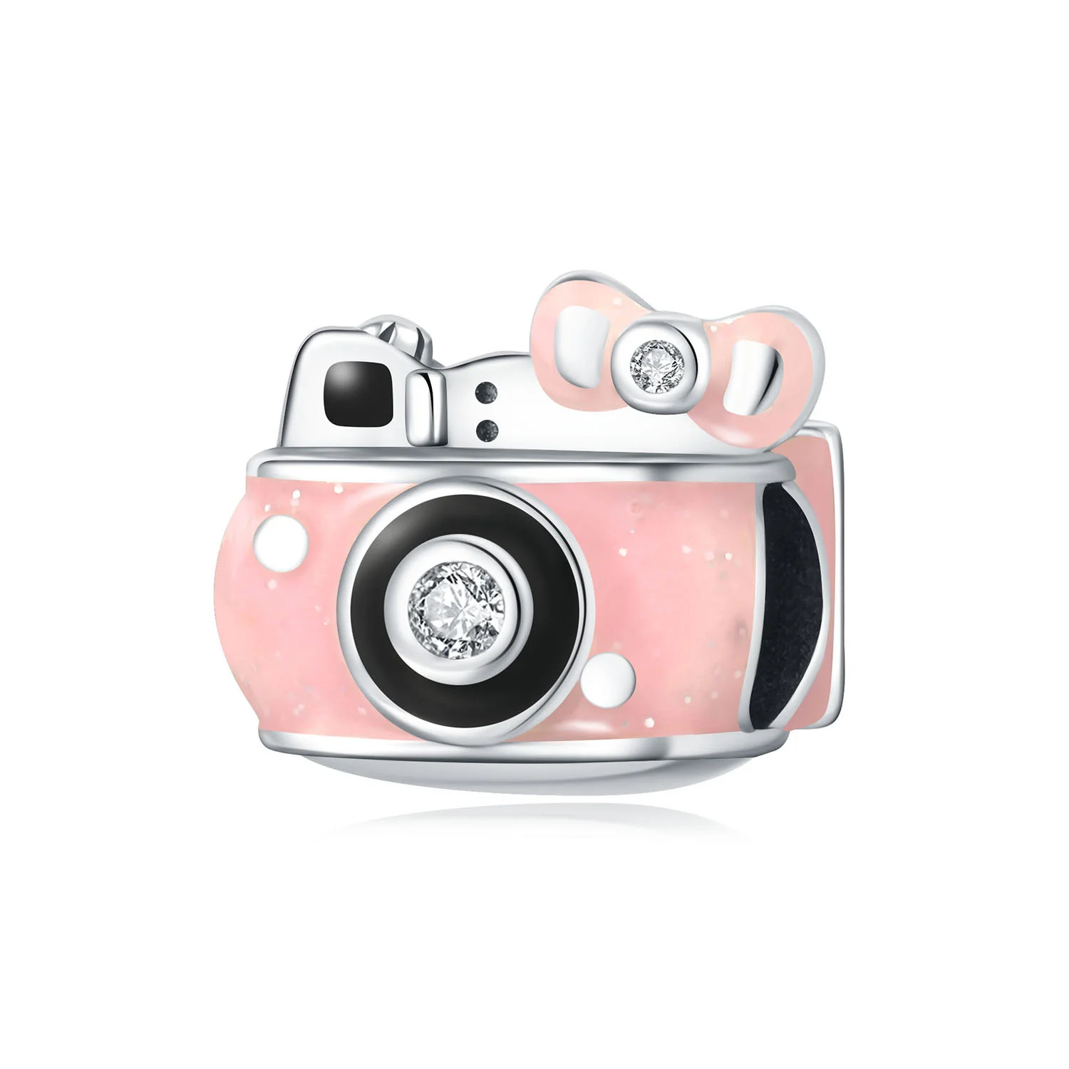 New fashion S925 Sterling Silver charm Beads castle girls in urban areas diamond Pendant DIY charm Bracelet for women jewelry