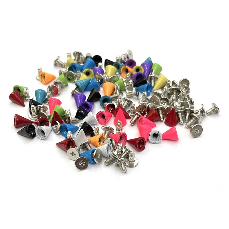 10 Kinds Colorful Paint 7*10 mm Punk Rivets Buttons Goth Newt Zinc Alloy Buckle Belt/Bag/Shoes/Hat Decorative Leather Rivets