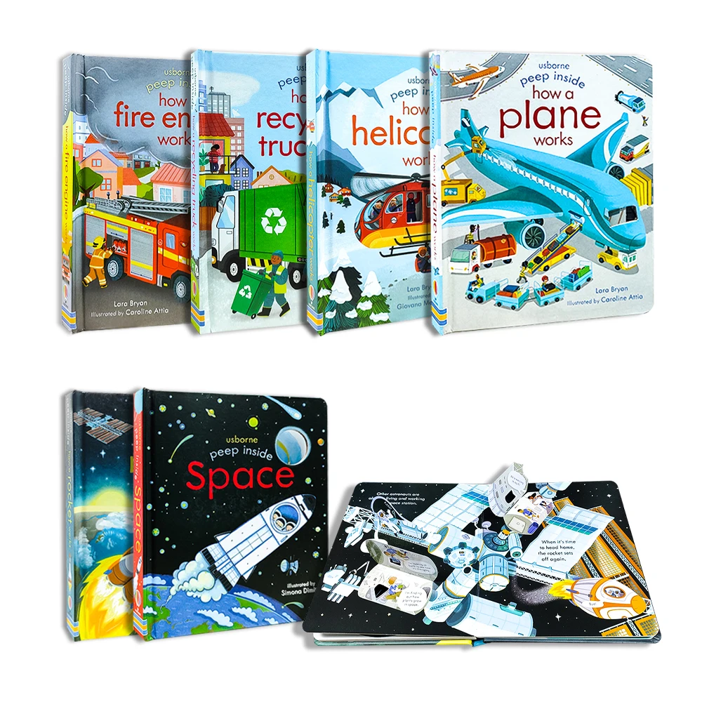 Best-Selling Baby Early Educational Story Books For Kids Children Pop Up Board Book Lift The Flap Books
