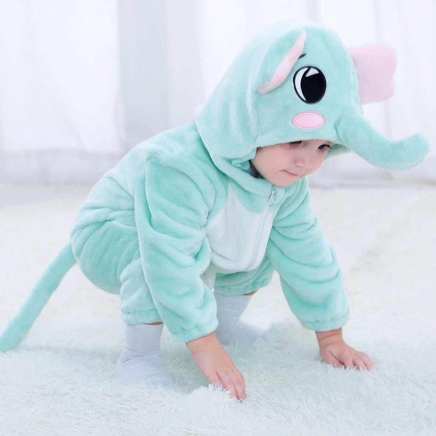 Winter Baby Carnival Cosplay Dinosaur Fox Romper Toddler Halloween Cartoon Jumpsuit