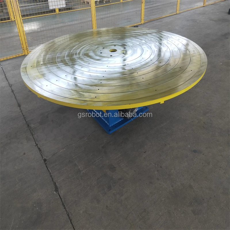 Efficient fully automatic electric controlled one axis platform type rotary table welding positioner