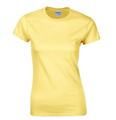 Custom  Female Slim Fit T Shirts for Girls Women Cotton Colorful Short Sleeve