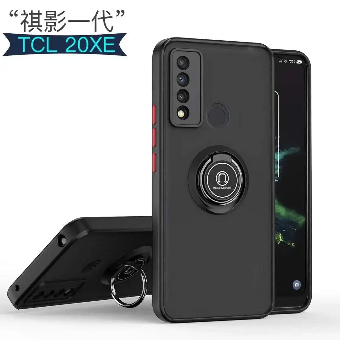 Car Mount Metal Kickstand Shockproof Combo Color wholesale mobile Bulk Silicon Phone Case For Tcl 20 Xe Revvl 6 pro 5g