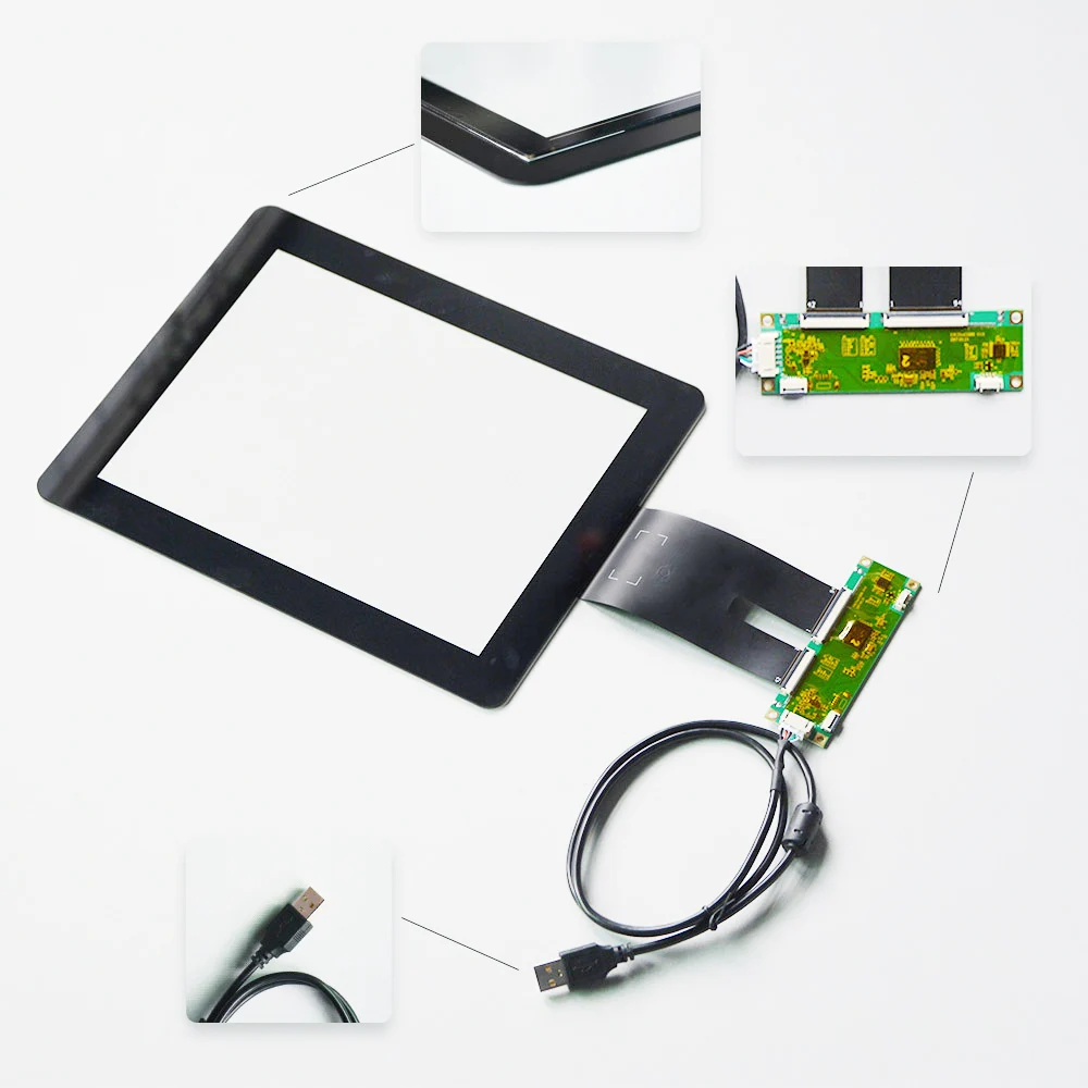 10.1 Inch Custom Screen Capacitive Touch Monitor Full Hd Touchscreen LCD Display Panel PC For Outdoor Coffee Vending Machine