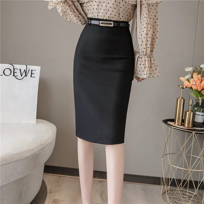 Wholesale solid Formal  Elegant pencil skirts ladies office women ladies skirt suits Pencil Skirts