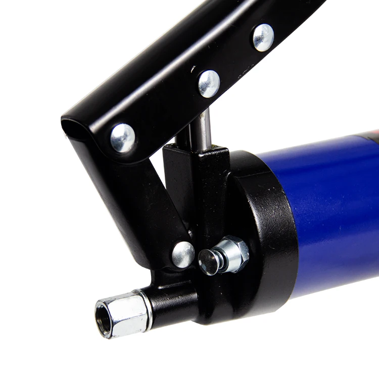 SALI T-shape Handle Aluminum Alloy + Steel 600cc Capacity 12000psi Pressure Zinc Alloy Head Grease Gun