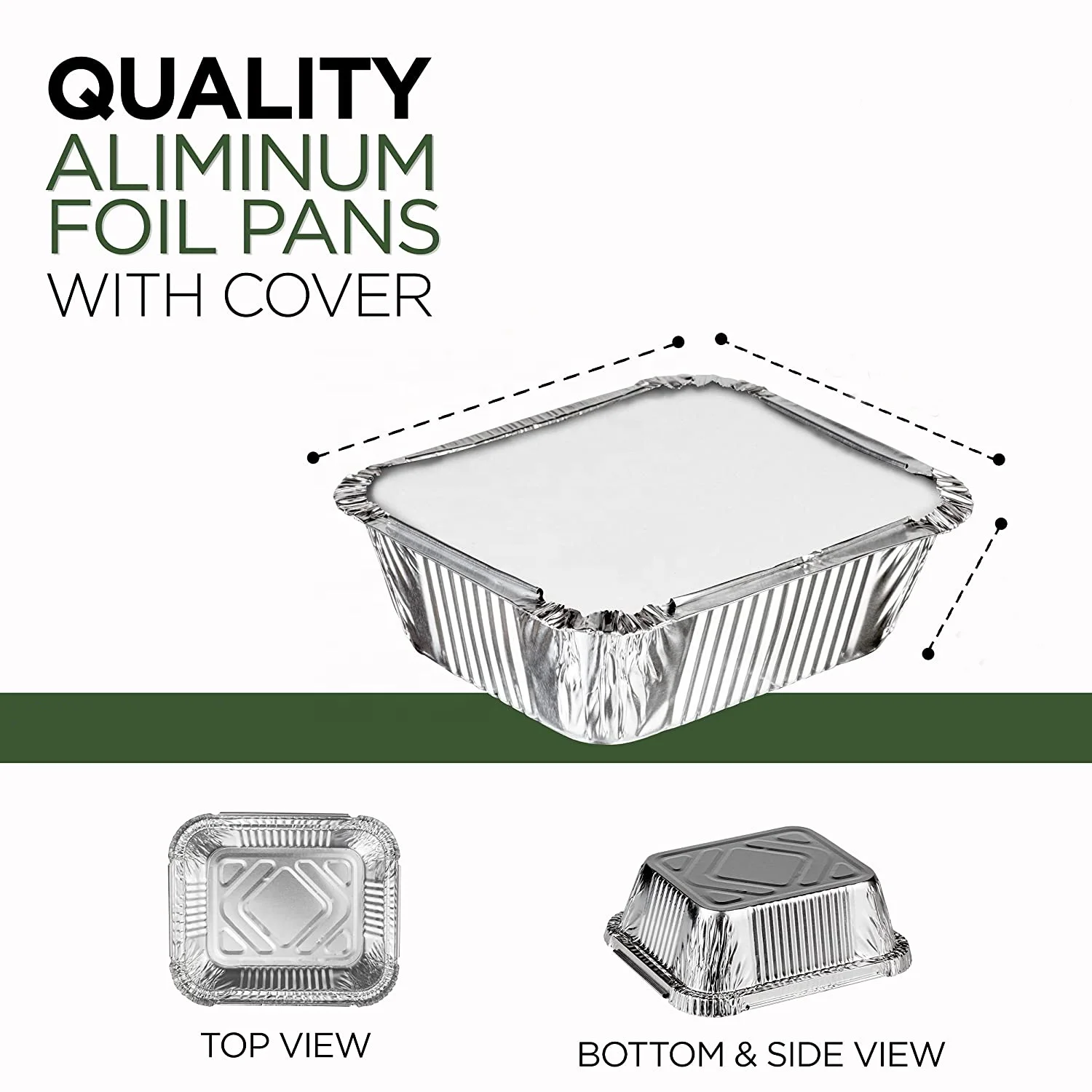 Aluminium Foil Plate Hot Selling Aviation Catering Takeaway Aluminum Foil Food Pans with Lids