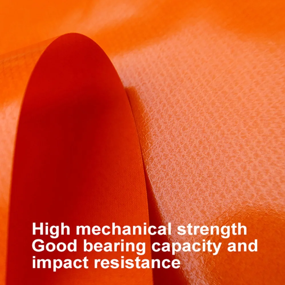 High Quality Red Diamond Lattice Polyester 75D Coated Double TPU Fabric for Inflatable Mattress Outdoor