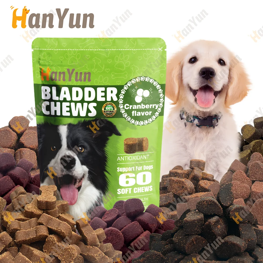 HANYUN OEM/ODM GMP Verified Dog Bladder Control Cranberry Support Supplements Urinary Tract Infection Treatment for Dogs Health