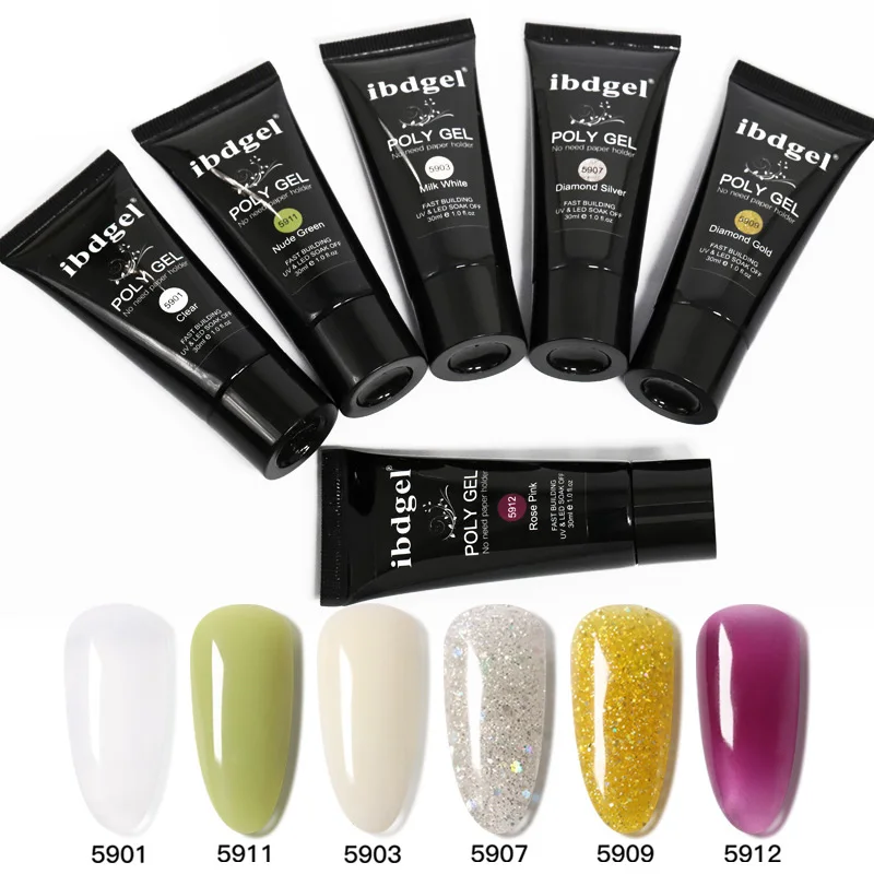 
ibdgel Poly Gel kit Quick Builder For monomer acrylic nail liquid Nails Extension Hard Gel poly gel nail kit 