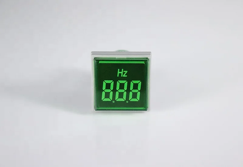 
Mini square green 50 hz electronic digital panel frequency meter 