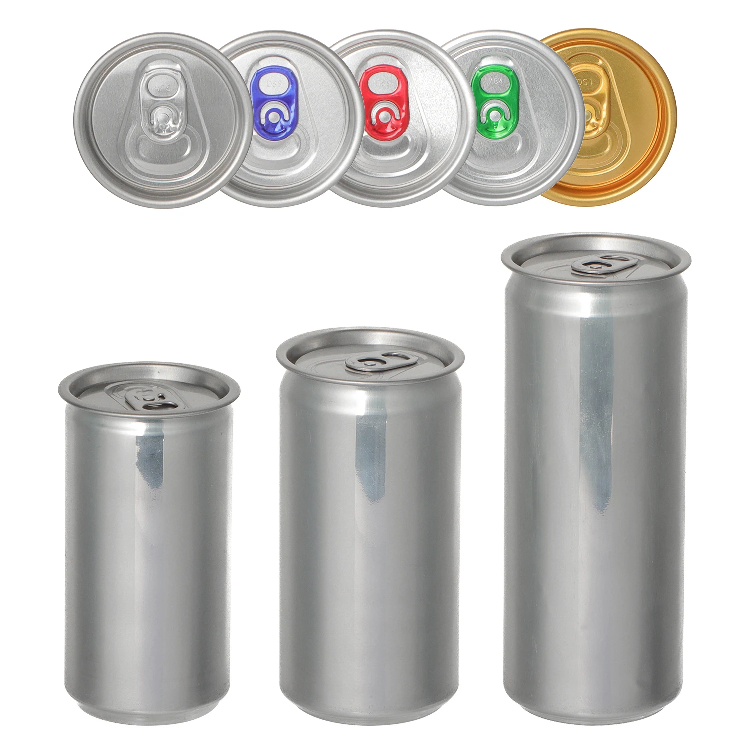 Aluminium Beverage Drink Can Seal Lid Ring Pull 202Eoe 202Sot Easy Open End Cover Cap Lid For Plastic Aluminium Beverage Cans