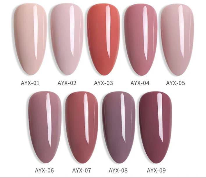 Wholesale supplies  Nail Art UV Gel Solid Color polish Soak Off 15ml bottle 2021 new popular 9 colors