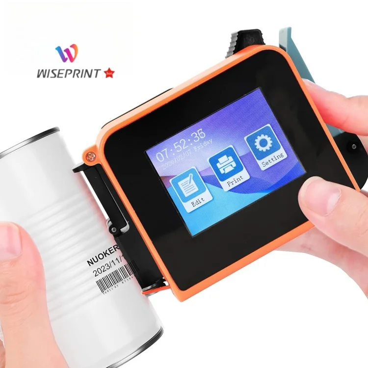 WISEPRINT TIJ Mini Handheld Portable Mini Batch Coding Inkjet Printer Machine