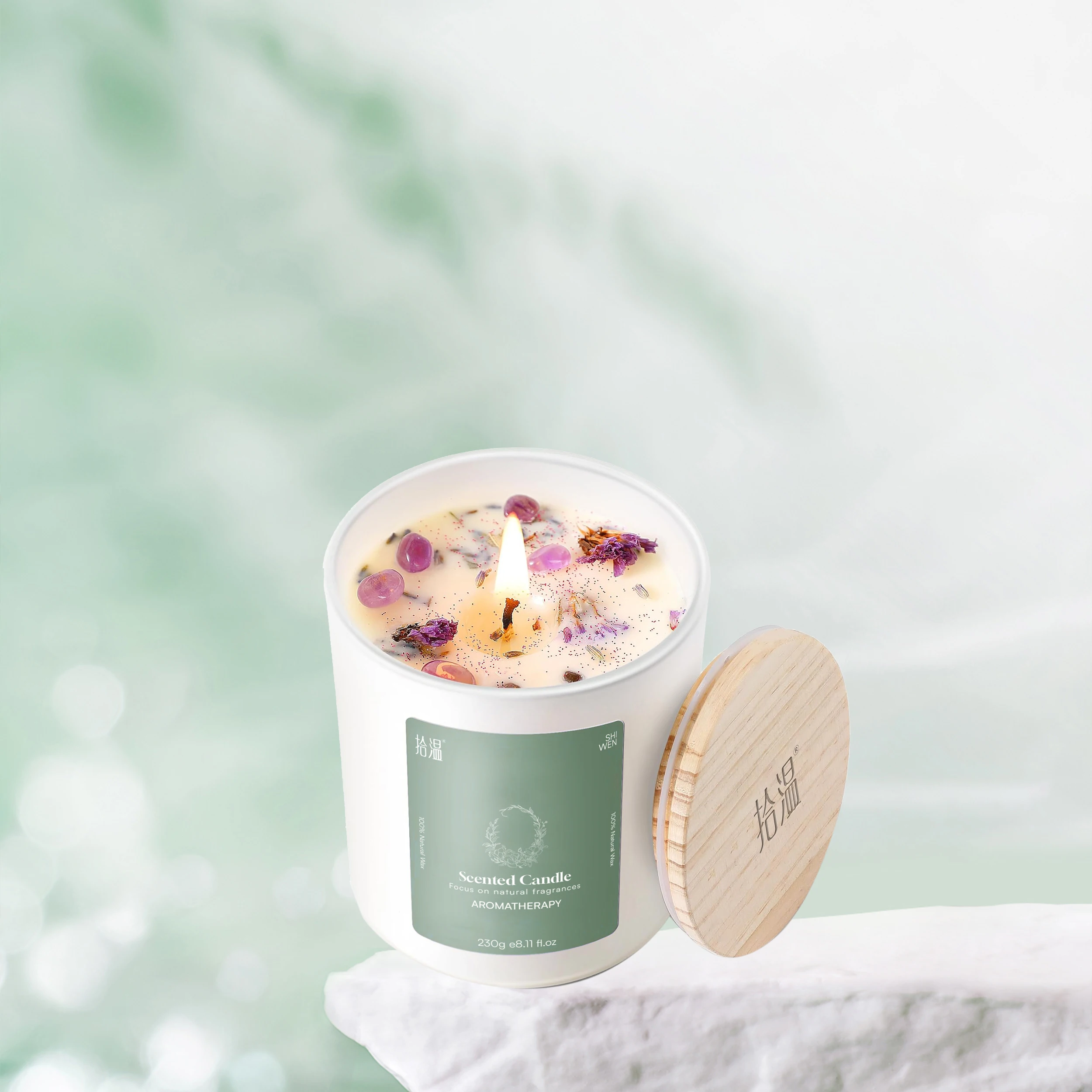 Luxury Fragrance Candles Personalized Soy Expression Gemstone Fragrance Candles and Treatment Crystal Luxury