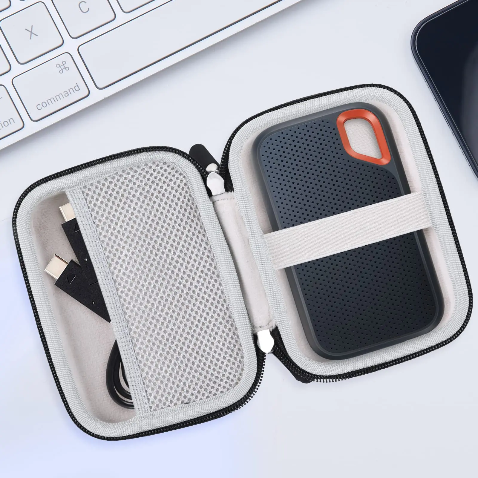 Внешний жесткий диск PU чехол Портативный USB-C USB 3 0 EVA дорожный для переноски