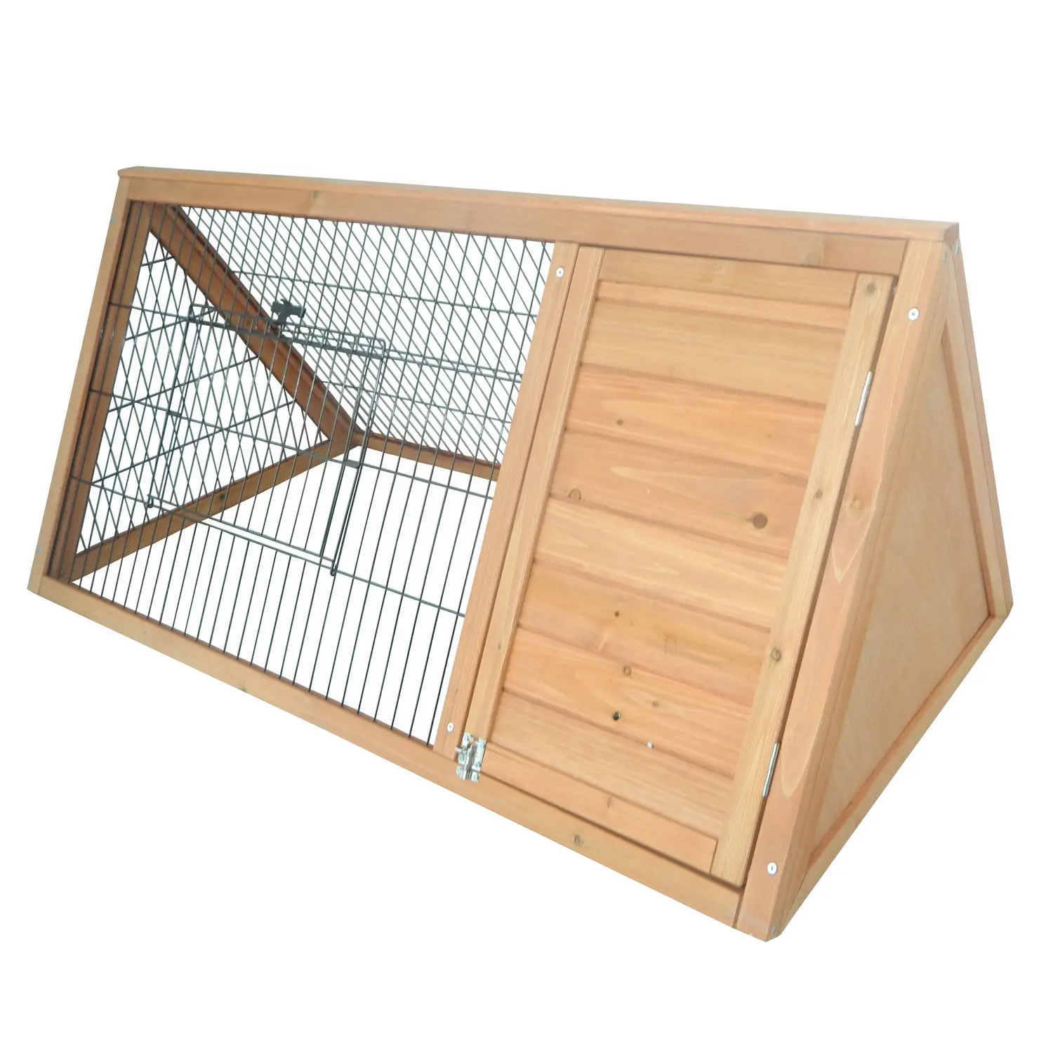 Hot selling Handmade Animal Rabbit Cage Wood Outdoor Cat House Pet Houses wooden cages Dog Furniture Iron Mesh Cages