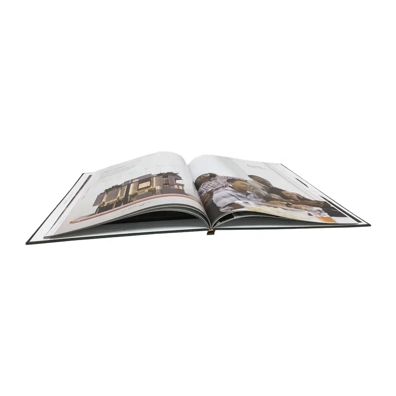 Custom Hardback Paperback Books Full Color Hardcover Book Graphic Book Case Bound with Foil Logo