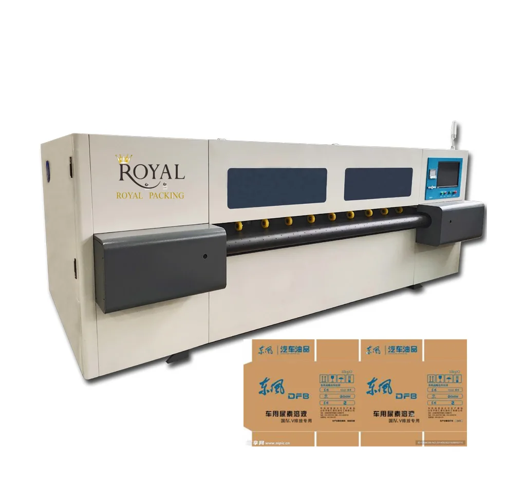 2500 Model Multipass Digital Inkjet Printer For Corrugated Paper Carton Box Sheet Corrugated Cardboard Digital Printer