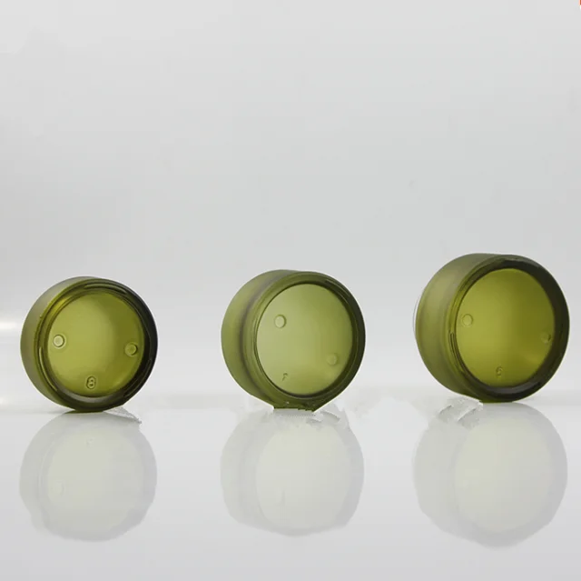 15g 30g 50g Slant Glass Jar Inclined Slope Shoulder Cream Container Cosmetics Empty Matte Frosted Amber Black Glass Cream Ja