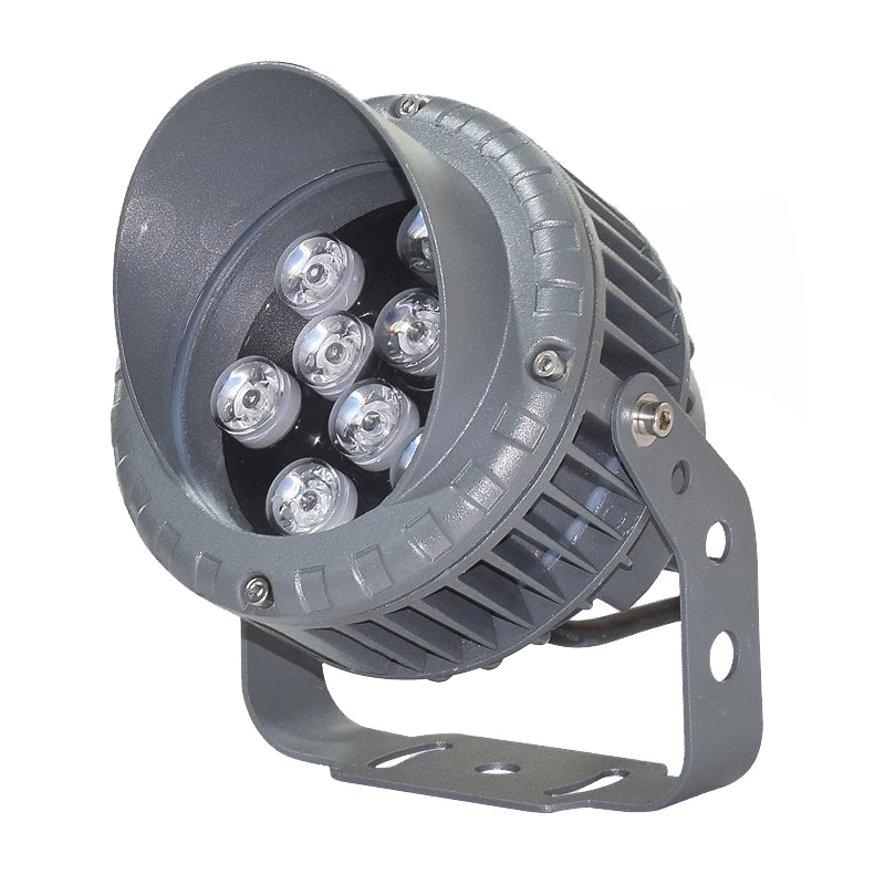 stage outdoor DC 6w 9w 12w 15w rgb ip65 led round floodlight for building facade lighting